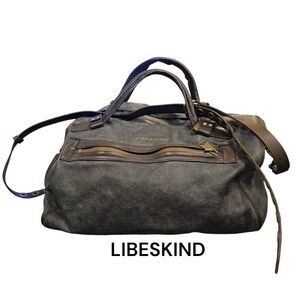 Liebeskind Black Leather Tote Bag
